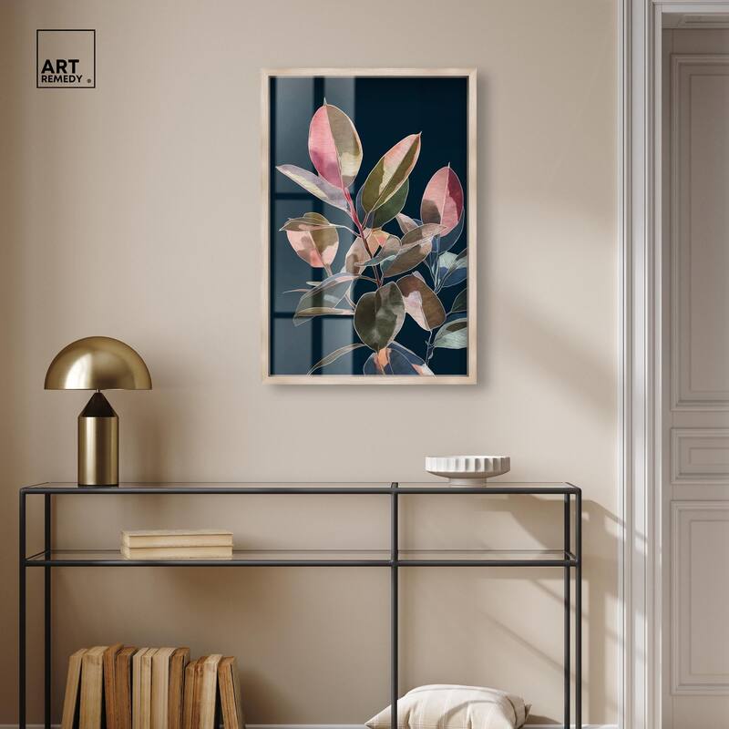 Fuchsia Frond I Shadowbox by Art Remedy