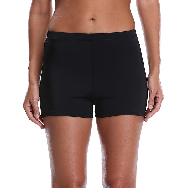 swim shorts black womens