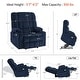 preview thumbnail 16 of 45, MCombo Dual Motor Power Lift Recliner Chair with Massage and Heat for Big People, Fabric R7891 (Large-Wide)