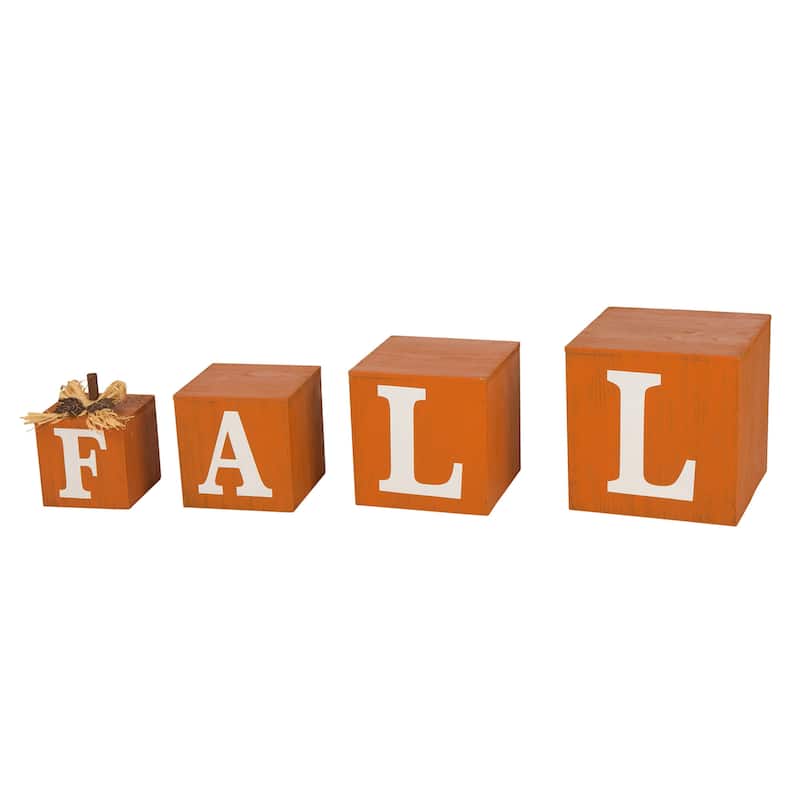 Glitzhome Fall Christmas Wooden Nested Box Porch Decor