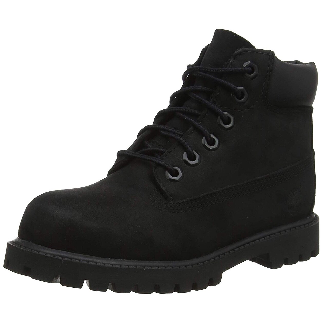 timberland boys black boots