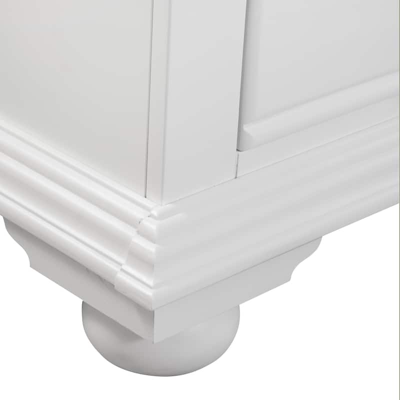 Beachcrest Eggshell White 2-Drawer Nightstand