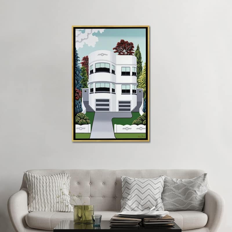 iCanvas "Art Deco Beauty" by Lisa Jepson Framed