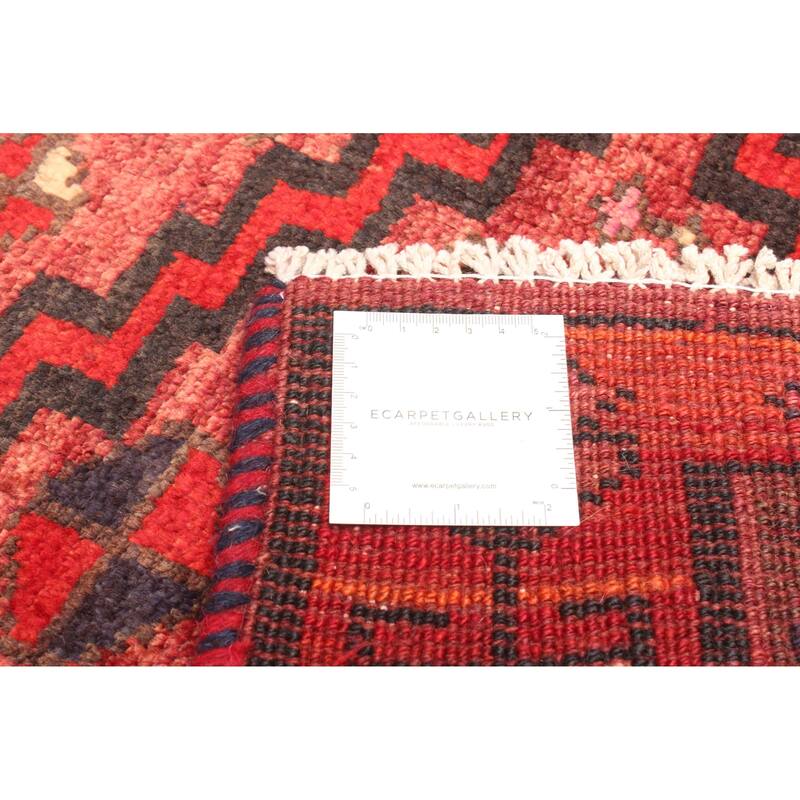 ECARPETGALLERY Hand-knotted Melis Vintage Red Wool Rug - 4'6 x 6'6