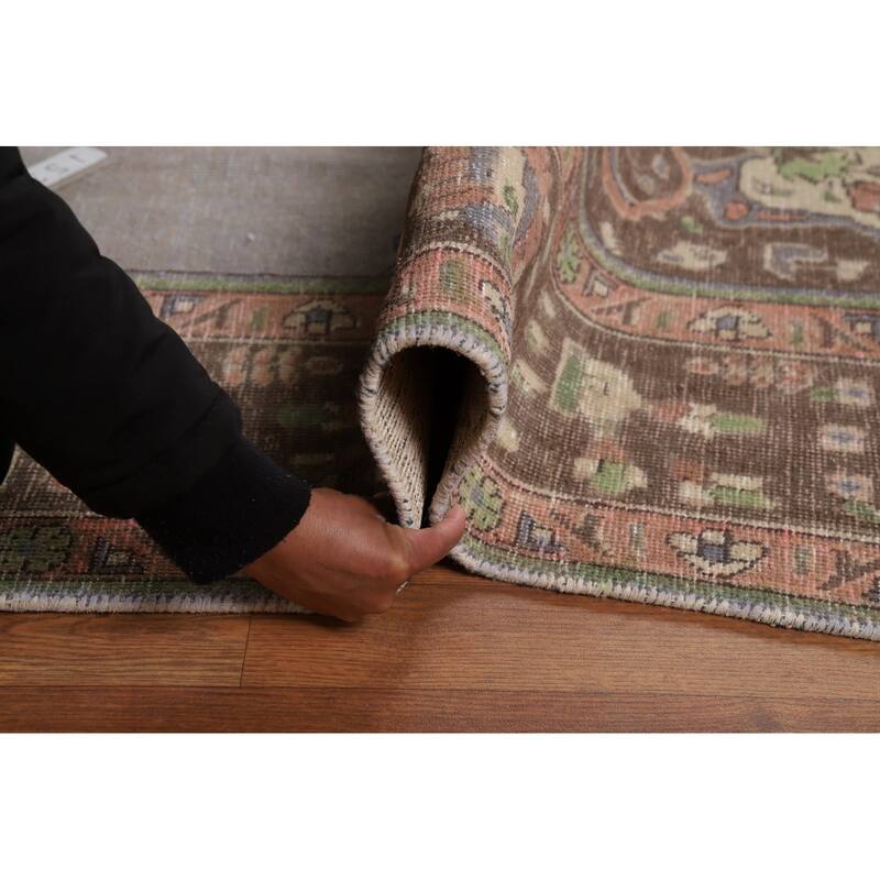 Gray Tabriz Persian Area Rug Hand-Knotted Wool Carpet - 8'3"x 11'1"