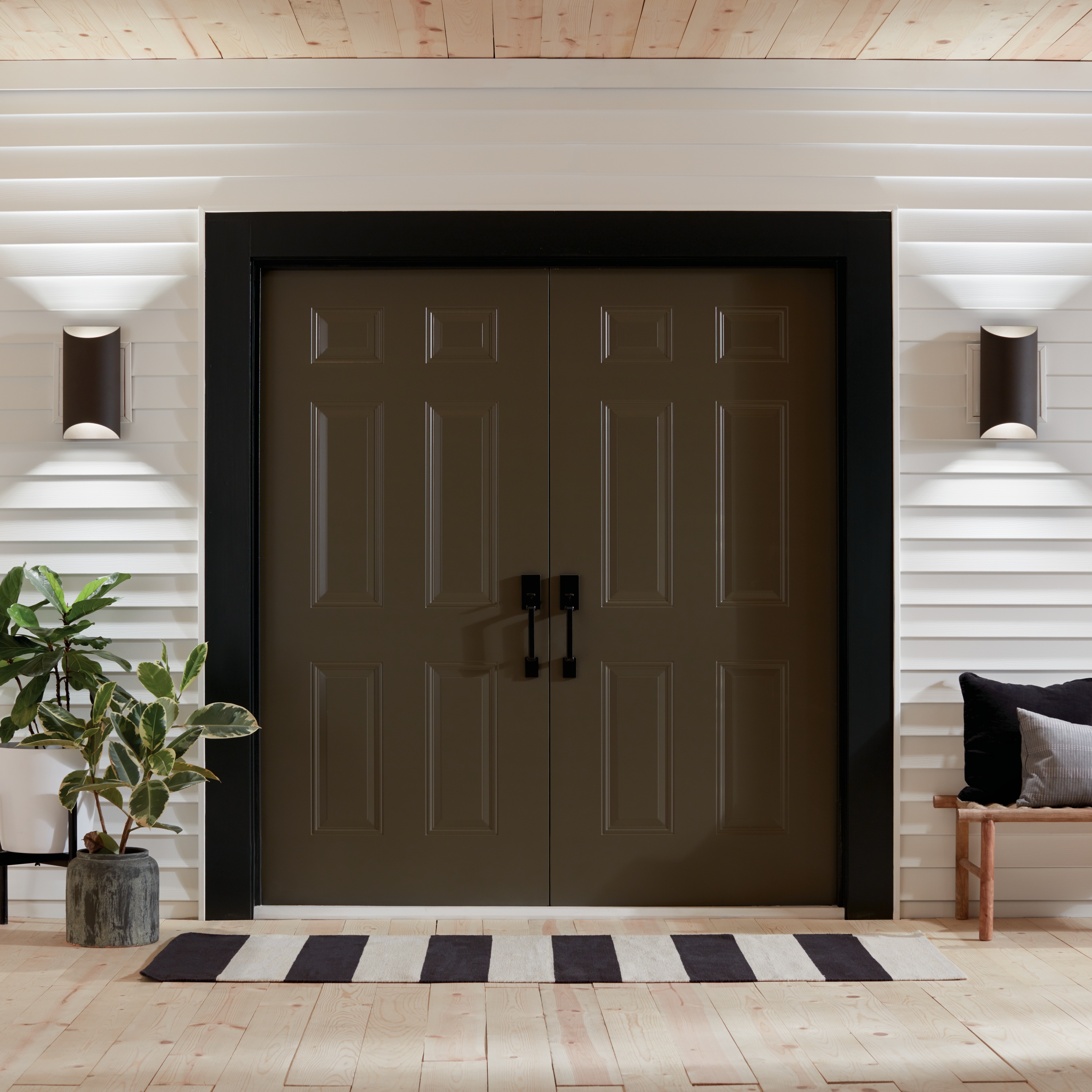 Kichler Lighting Wesley Collection 2-light Textured Architectural Bronze Outdoor Wall Sconce