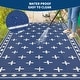 preview thumbnail 12 of 43, Garvee Cross Pattern Waterproof Reversible Outdoor Patio Rug