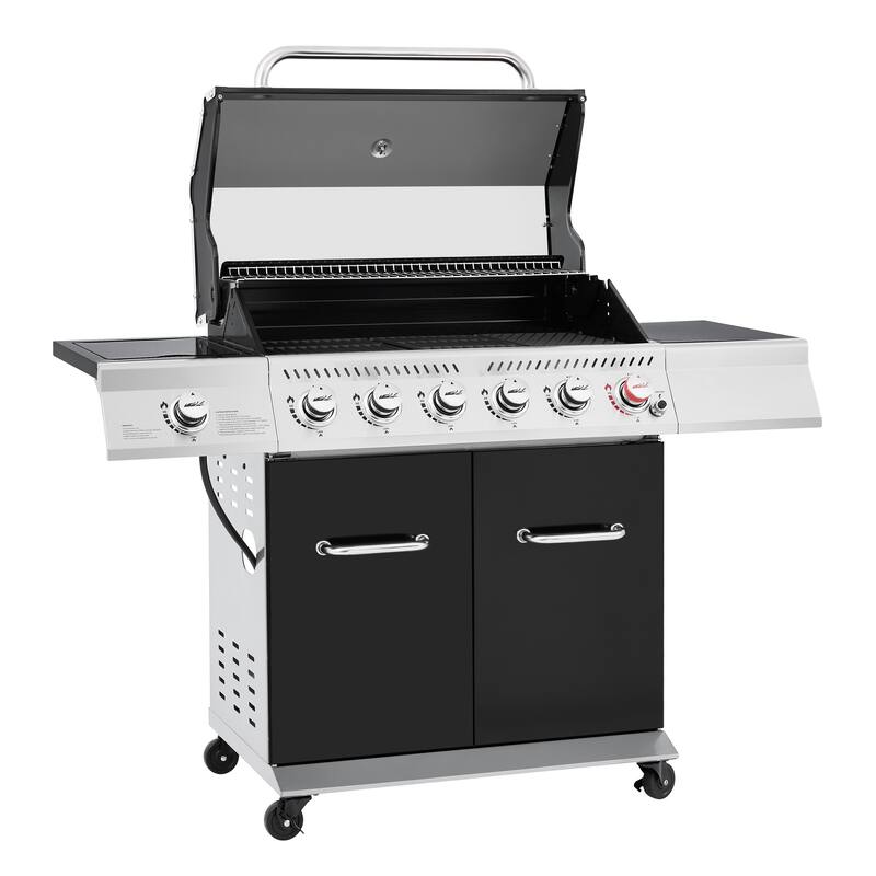 Royal Gourmet GA6402H Deluxe 6-Burner Gas Grill, Black