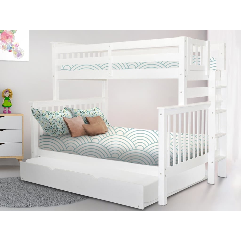Taylor & Olive Trillium Twin over Full Bunk Bed Ladder, Full Trundle
