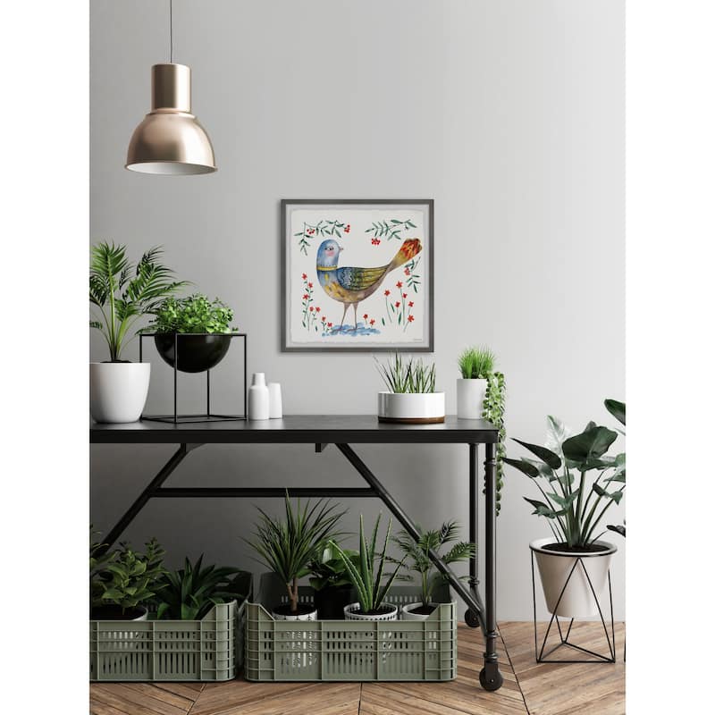 Golden Feathers Framed Print