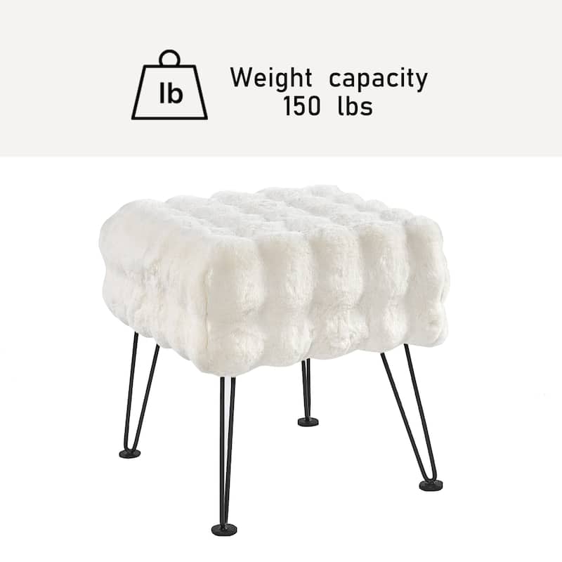 Bubble Textured Stool- 17x17x17"