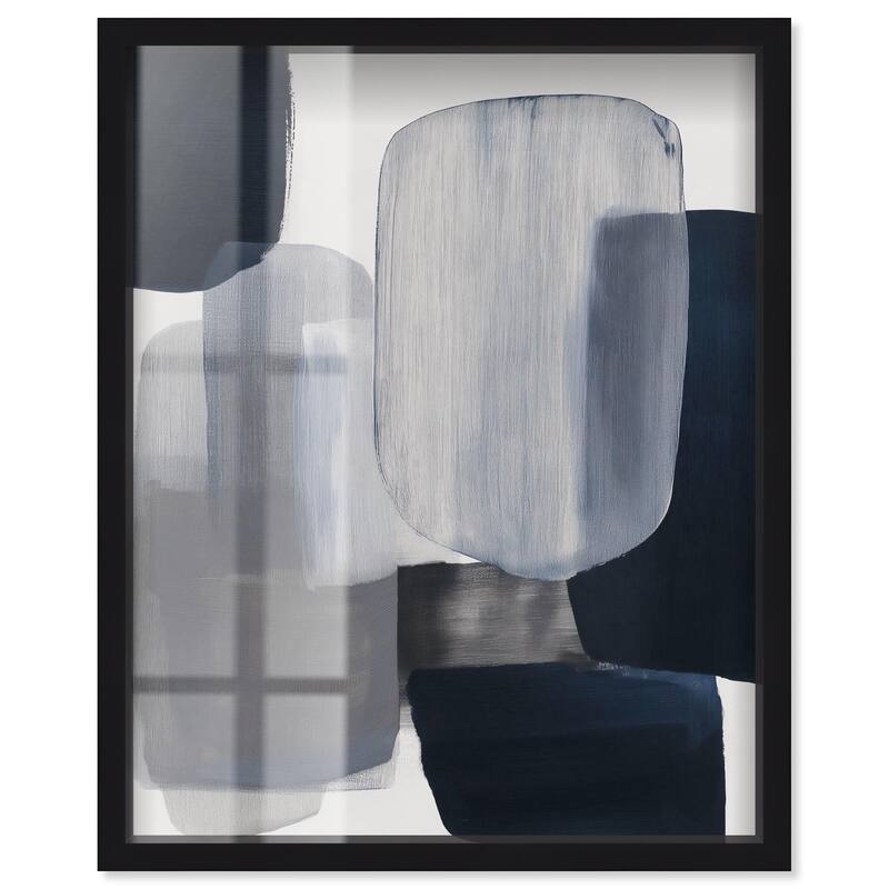 Oceanic Forms I Shadowbox by Art Remedy - Black - 36" x 45"