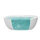 preview thumbnail 7 of 7, Acrylic Free Standing Tub - Classic Oval Shape Soaking Tub
