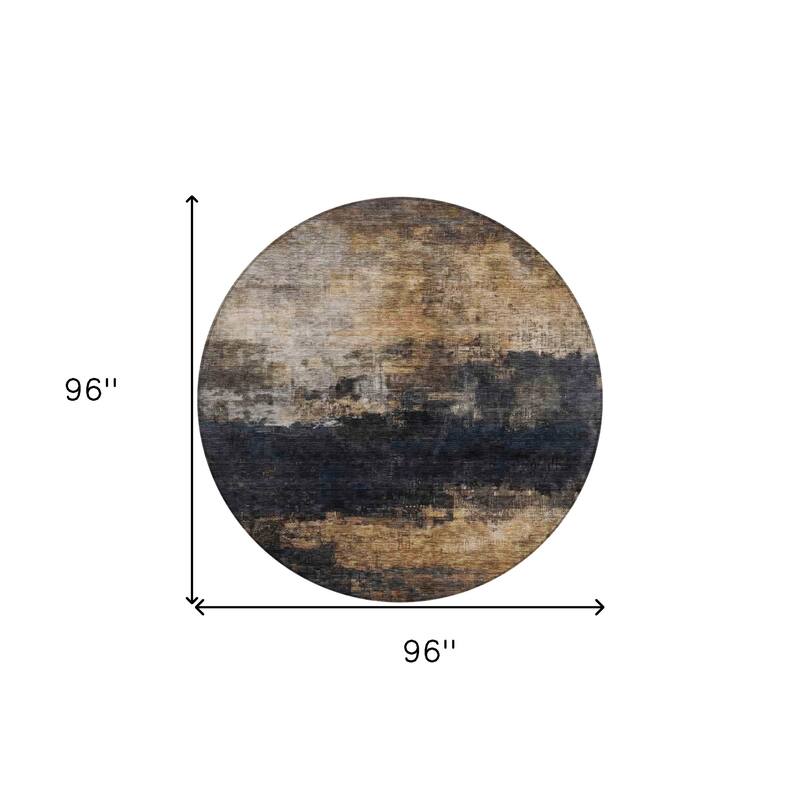 HomeRoots Abstract Transitional Rectangle Outdoor Rug