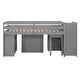 preview thumbnail 35 of 106, Solid Wood Loft Bed with Desk