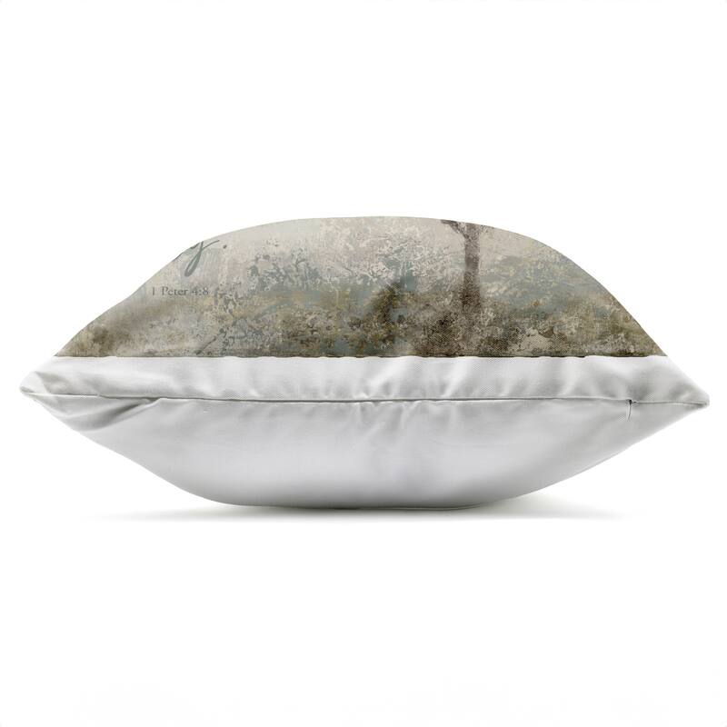 Stupell Rustic Love Each Other Deeply Printed Outdoor Throw Pillow Design by John Spaeth