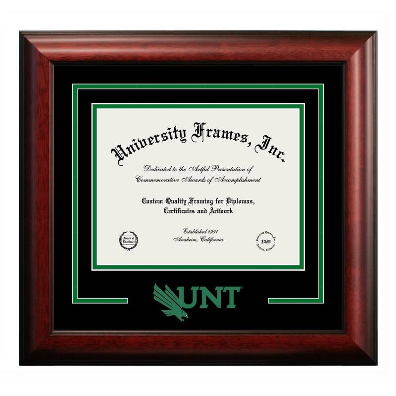 North Texas Mean Green 14w x 11h Spirit Diploma Frame