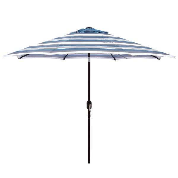 Shop Black Friday Deals On Maypex 9 Ft Steel Crank And Tilt Pattern Market Patio Umbrella Overstock 30790004