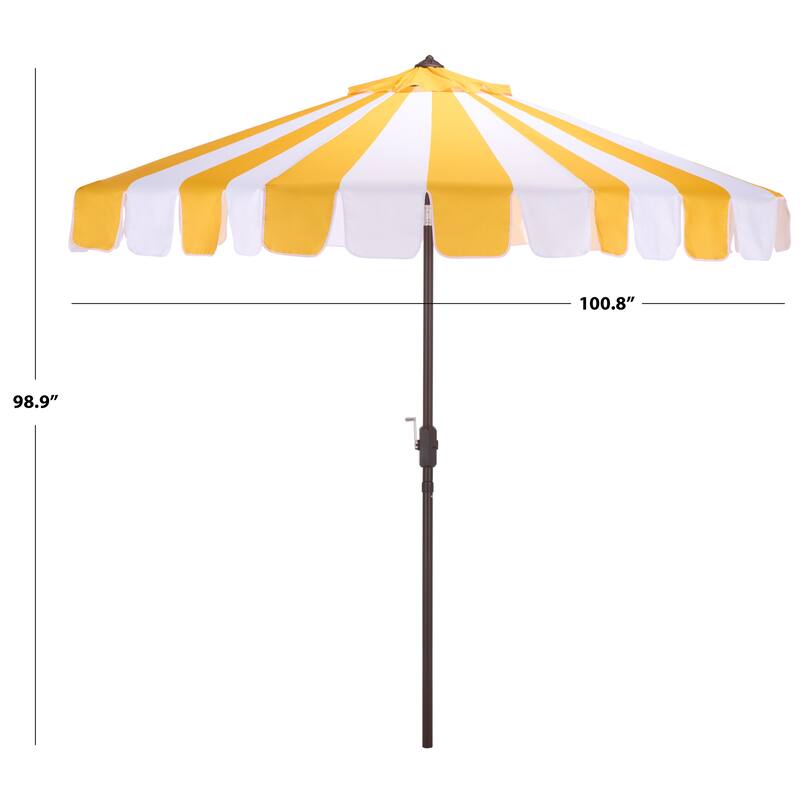 SAFAVIEH Outdoor Living Meze 9ft Crank Umbrella