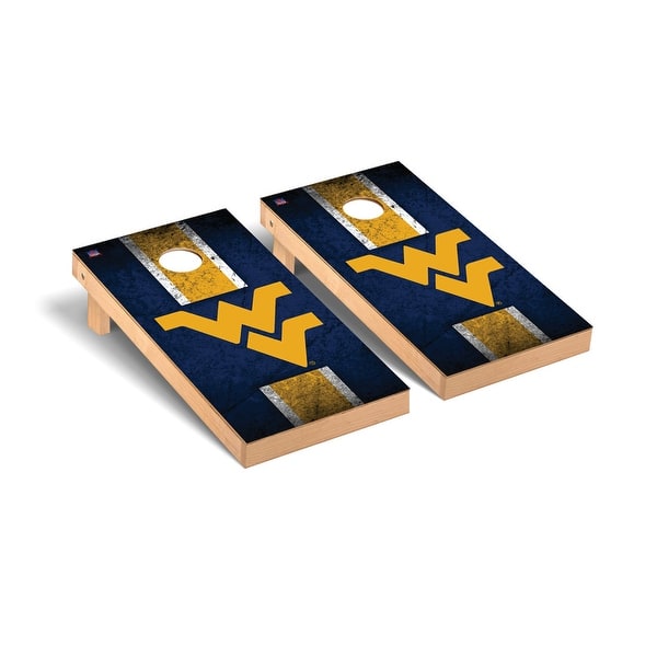 slide 2 of 5, West Virginia Mountaineers Vintage Cornhole Board Set