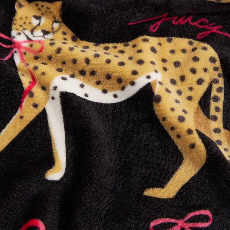 Juicy Couture Printed Plush Throw Blankets