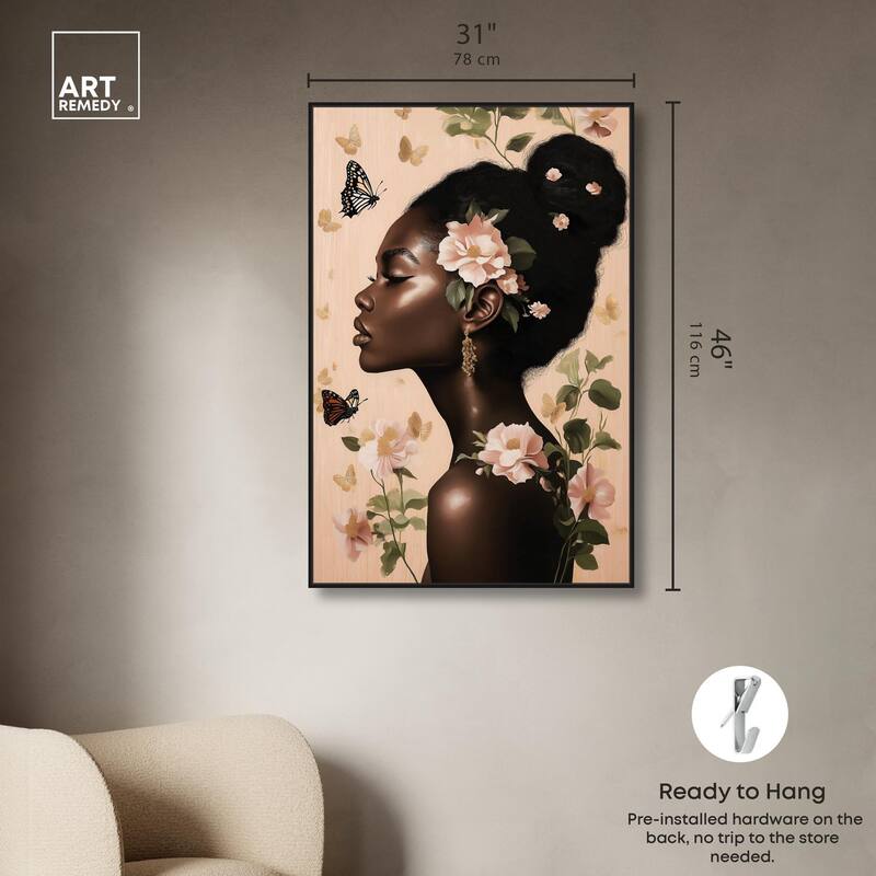 Apricot Whisper Canvas by Art Remedy
