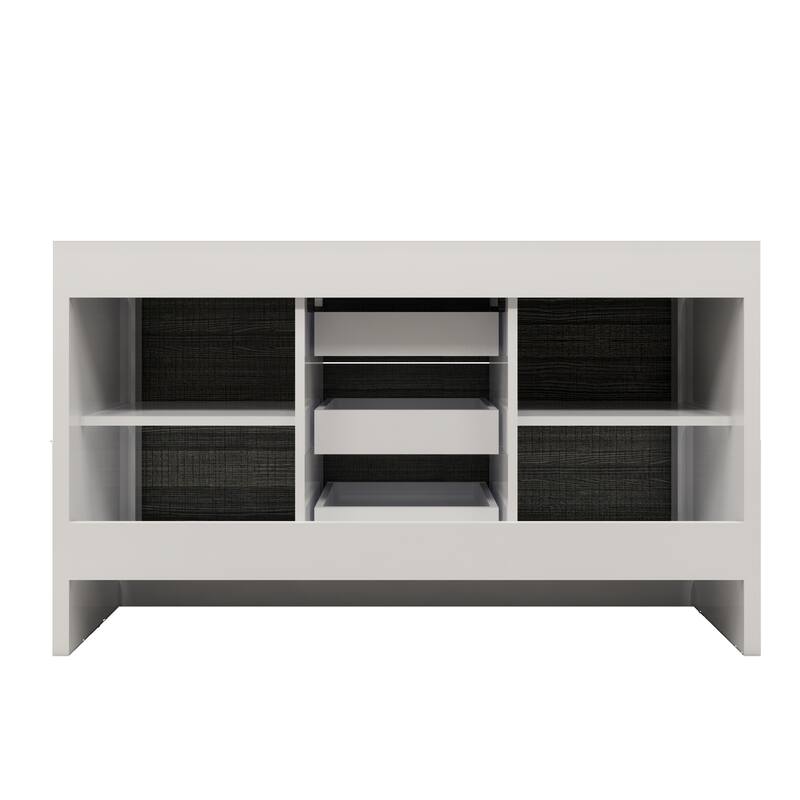Dove 60'' Freestanding Vanity with Double Reinforced Acrylic Sink
