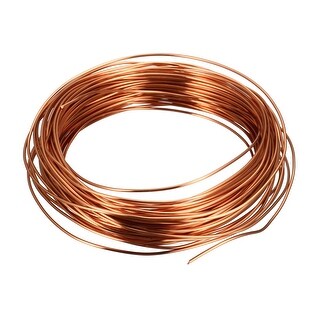 1.1mm Dia Magnet Wire Enameled Copper Wire Winding Coil 49.2' Length 