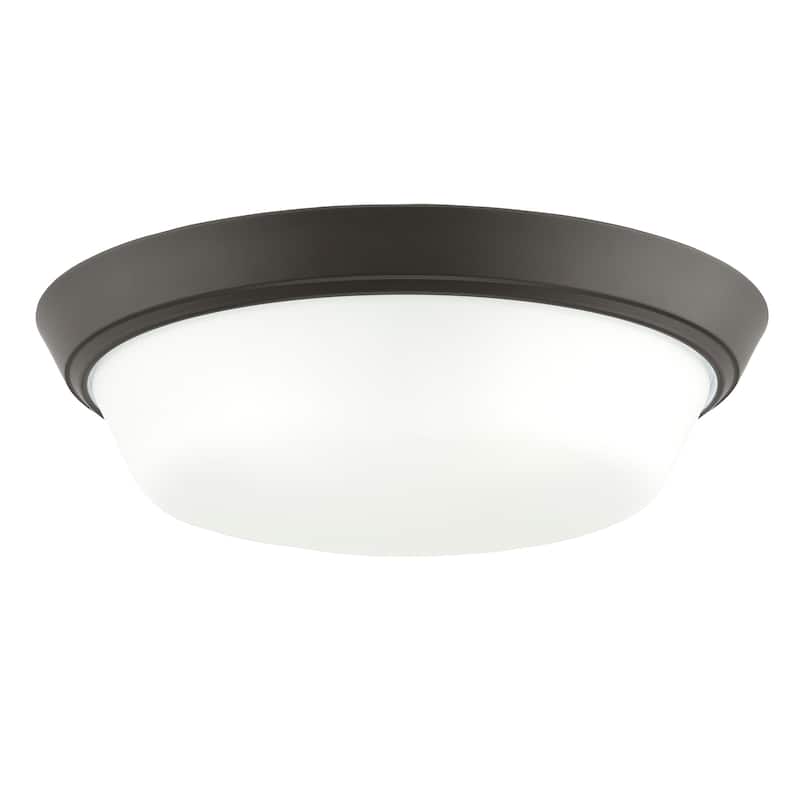 Edessa Flush Mount with Satin Etched Glass - 16