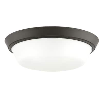 Edessa Flush Mount with Satin Etched Glass - 16