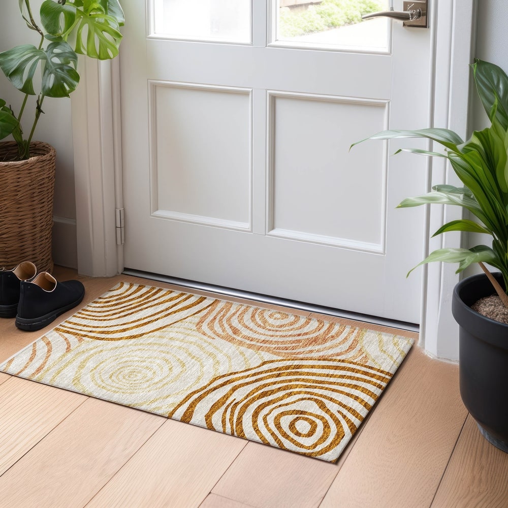 Premium Washable Super Soft Modern Mesmerize Mayfield Rug