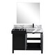 preview thumbnail 61 of 157, Lexora Zilara Bathroom Vanity Complete Set in Black and Grey with Faucet