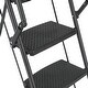 preview thumbnail 9 of 10, Black 6-Step Compact Metal Step Stool Ladder