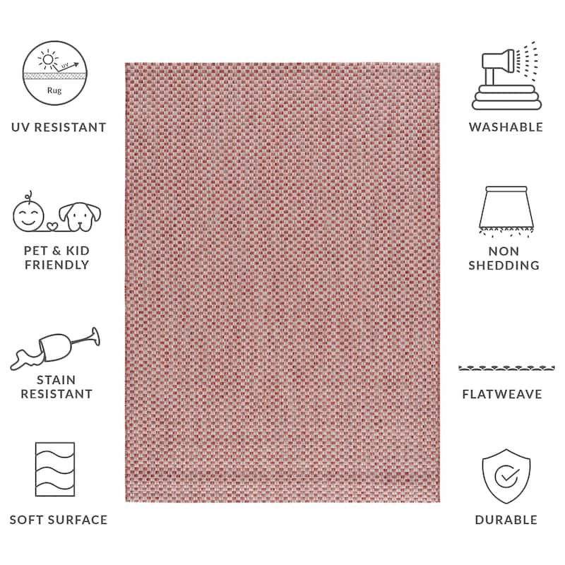 SAFAVIEH Courtyard Ragini Indoor/Outdoor Waterproof Patio Backyard Rug