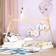preview thumbnail 12 of 36, NO Slats Design Tent Bed Floor Bed for Kids