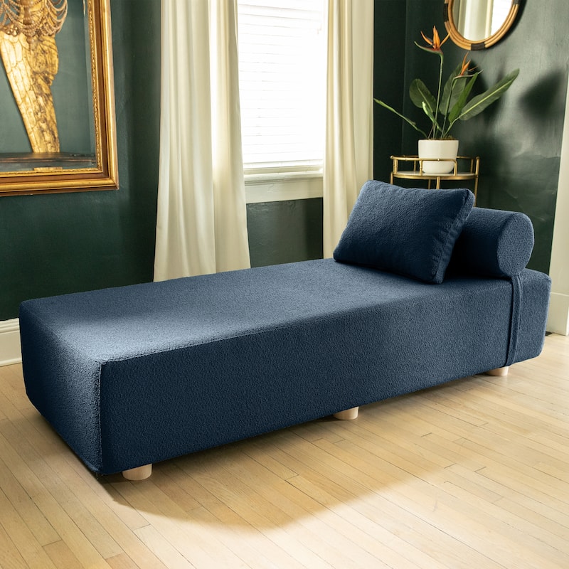 Jaxx Alvy Indoor Lounger / Daybed - Luxurious Lounger with Maple Feet, Boucle