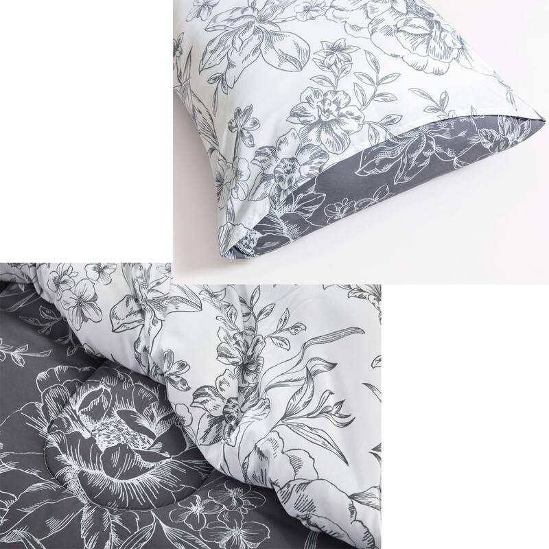 Wonderful Sophia 5-Piece Floral Pattern Comforter Set