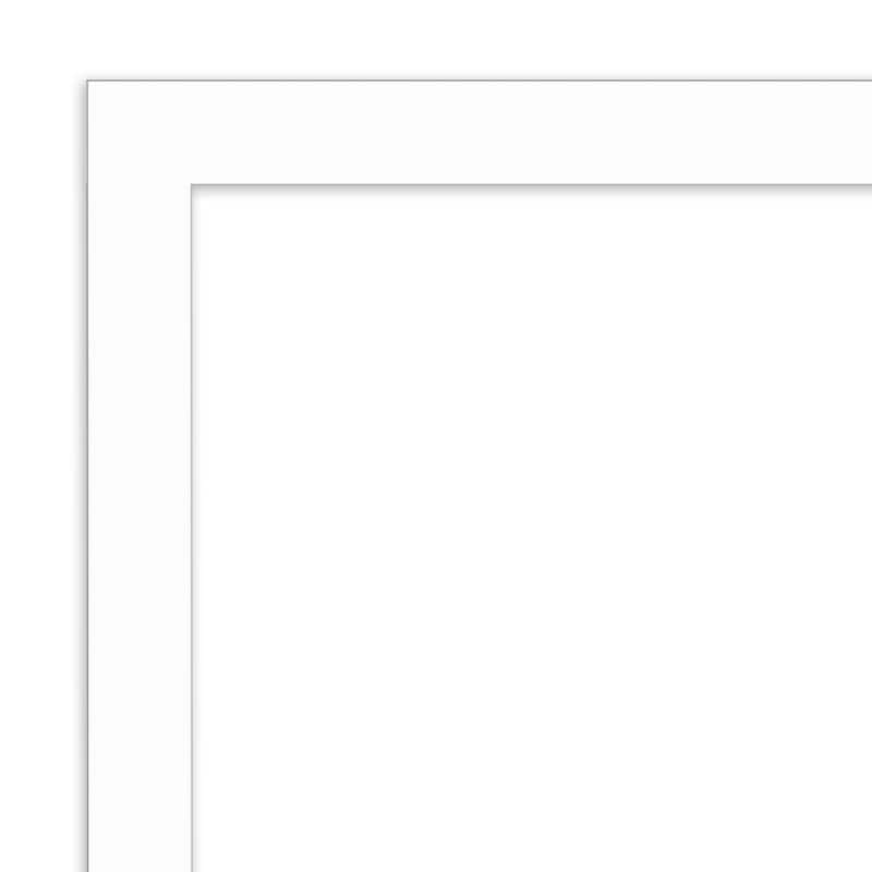 Amanti Art Basic White Narrow Framed Magnetic Board