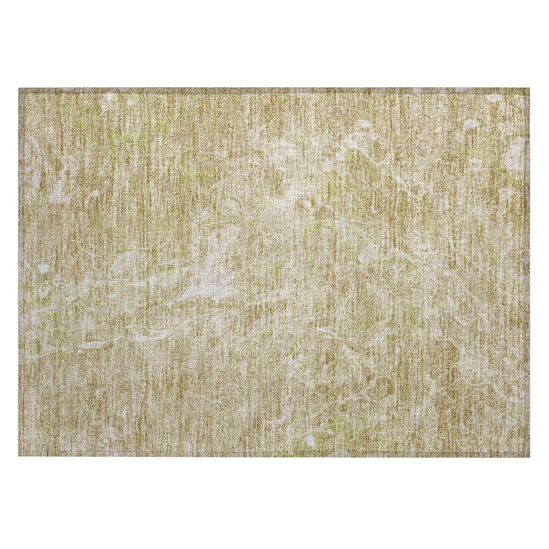 Machine Washable Indoor/ Outdoor Chantille Abstract Watercolor Rug