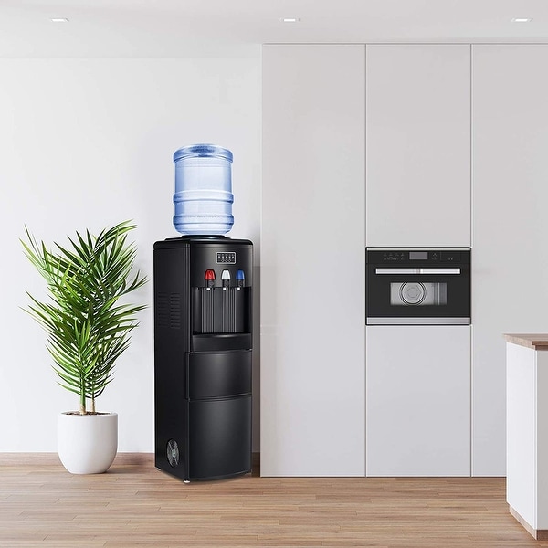 Water cooler with built in ice maker top
