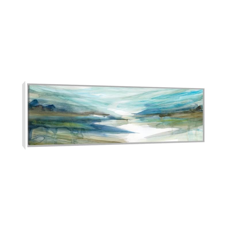iCanvas "Spring Reflection II" by Carol Robinson Framed Canvas Print - 16x48 - White