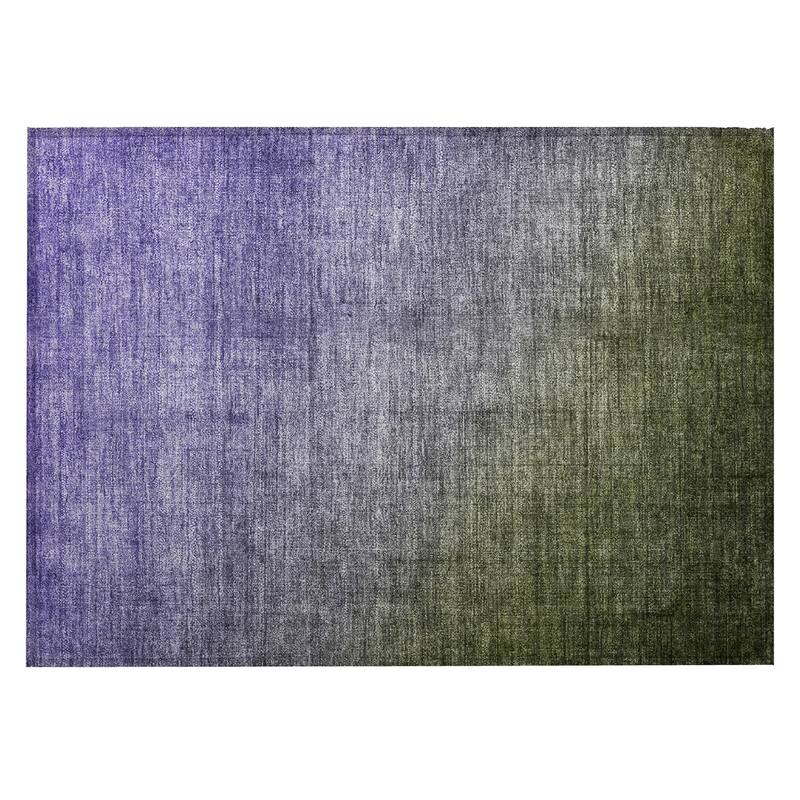Falo Ombre Weather Resistant Classic Meets Modern Round Outdoor Rug