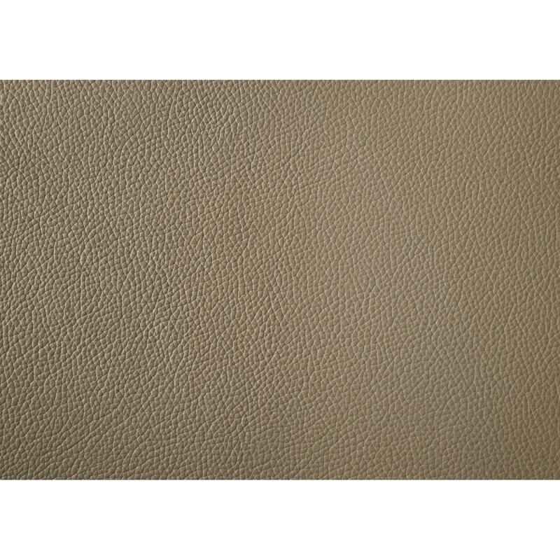 Pimentel Modern 102 in. Modern Top Grain Genuine Leather Sectional Sofa with Tufted Back and Track Arms