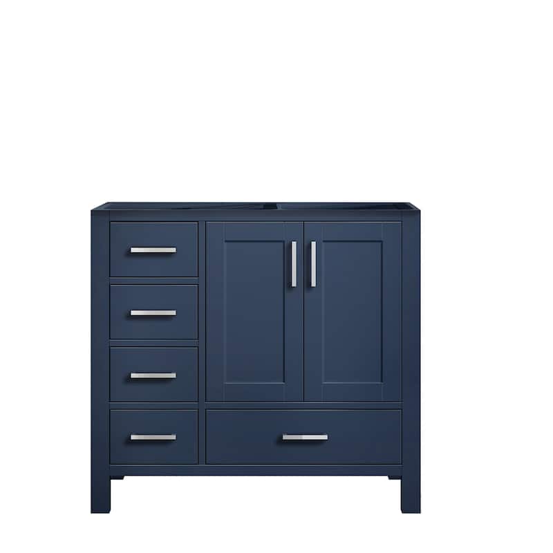 Jacques 36 in. W x 22 in. D Right Offset Distressed Grey Bath Vanity