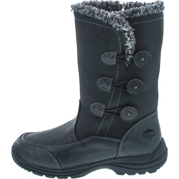 Shop Totes Womens Celine Fashion Waterproof Snow Boots Black