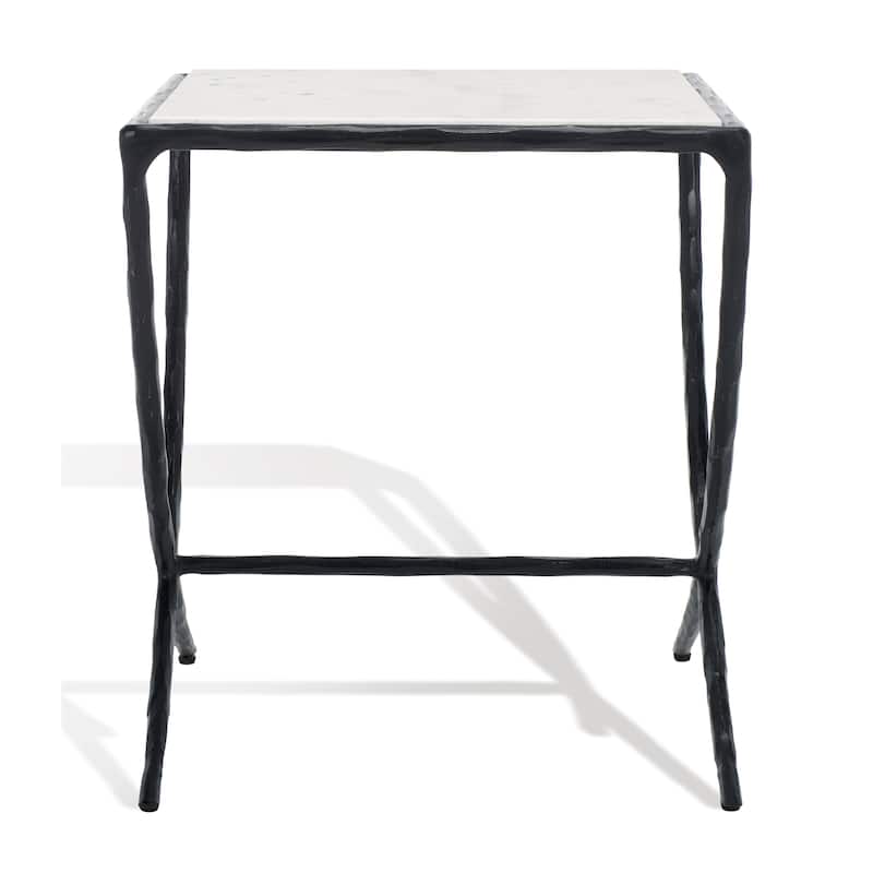SAFAVIEH Couture Debbie Squareuare Metal Accent Table - 18Wx18Dx20H