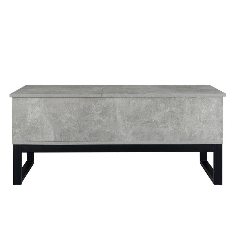 Alloy Legs Coffee Table Computer Desk Open Storage Around Lifting Table Top With Hidden Compartment Elevator Table