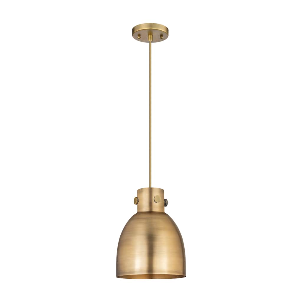 Innovations Lighting Newton Metal Bell - 1 Light 8" Cord Hung Pendant