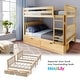 preview thumbnail 6 of 39, Max & Lily Full over Full Bunk Bed with Storage Drawers and Ladder