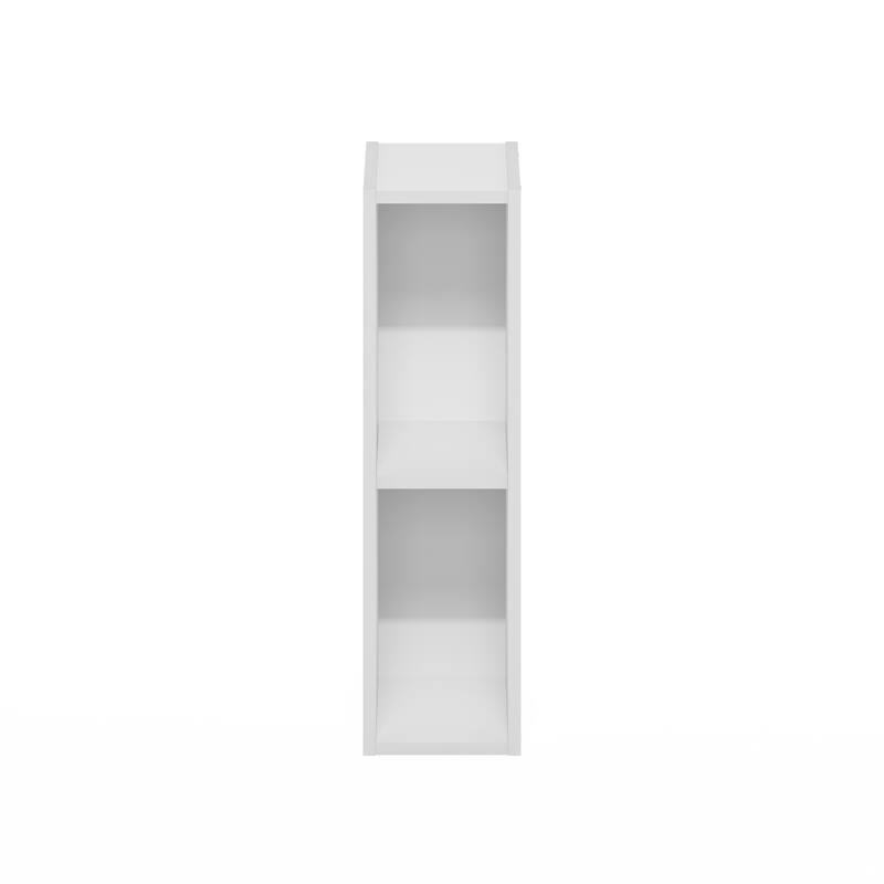 Furinno Fulda 2-Tier Space Saving Storage Shelf Bookcase, 6-Inch Width
